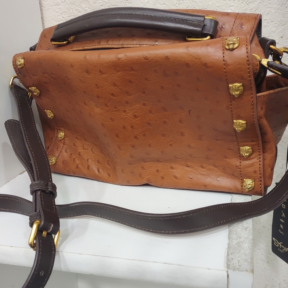 Sharif leather shoulder bag, new with tags
